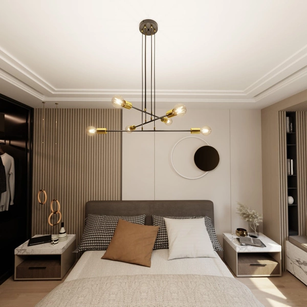 Lampa wisząca Emibig VESIO 6 Czarny 785/6