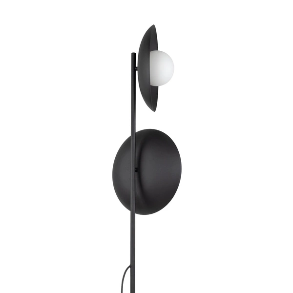 SLATE BLACK GLASS LAMPA PODŁOGOWA 2XG9