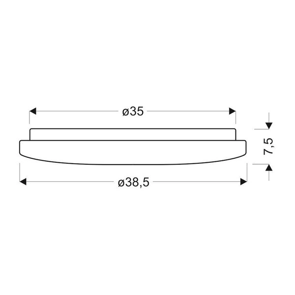 CALIPSO LAMPA SUFITOWA PLAFON 24W LED 38,5 CM ZMIENNA BARWA I JASNOŚĆ