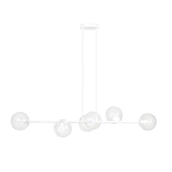 Lampa wisząca Emibig ROSSI 6 WH TRANSPARENT 877/6