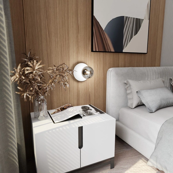 Kinkiet Emibig OSLO K1 Biały/GRAFIT 1188/K1