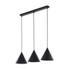 CONO BLACK LAMPA WISZĄCA 3 S LISTWA 10068