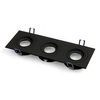 Oprawa wpuszczana oczko sufitowe CROSTI MODI SQ TRE czarny szer. 26x9,2cm