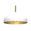 Lampa wisząca LINCOLN WHITE/GOLD 1xE27 35cm