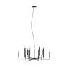 Lampa wisząca ORTO XII A 12xE14 wys.170cm szer.103cm | Czarny 11462