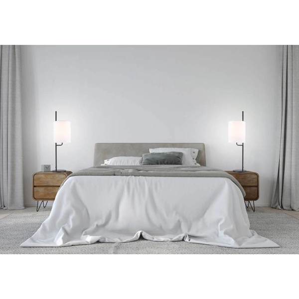 Lampa stołowa TOKYO LEDEA, 50501138, czarny/biały, 1x40W E27