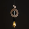 Lampa wisząca DROPS WOOD D 216,5cm E27 | ciemne drewno\czarny 11176