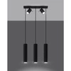 Lampa wisząca RING 3, SL.1099, czarna, 5x40W GU10