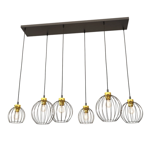 Lampa wisząca Emibig NANDO 6 BL GOLD 1368/6