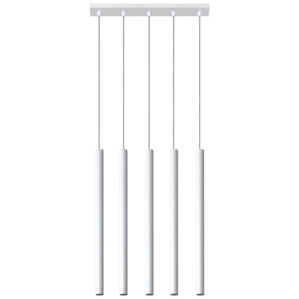 Lampa Wisząca PASTELO 5 Biała Stal, SL.0468