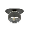 Lampa sufitowa Emibig PLAZA 1 Czarny/STRIPE 1121/1
