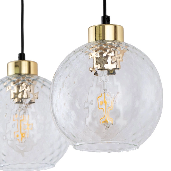 DEVON LAMPA WISZĄCA 3 PŁ LISTWA TRANSPARENT 4587