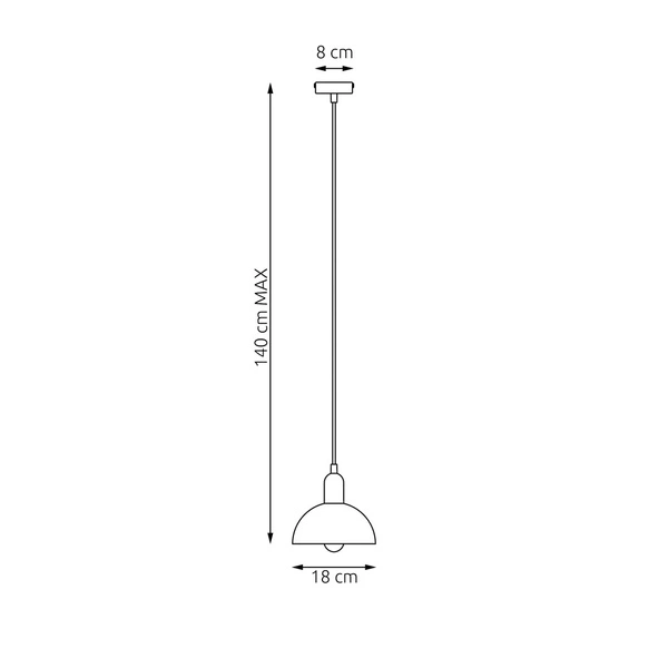 Lampa wisząca Emibig MOTO 1 WH 1387/1