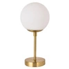 Lampa biurkowa DORADO, mała, złota z białym kloszem, 1x40W E14