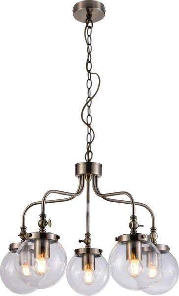 Lampa wisząca BALLET 35-70876 patynowa 5x40W E27