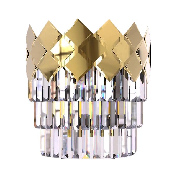 Kinkiet CARISMA, złoty/transparentny, 2x40W E14, ML8890