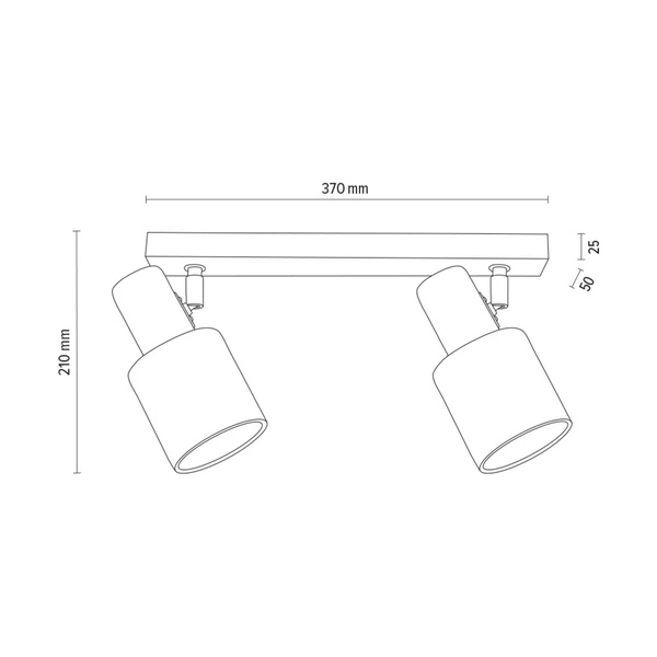 Lampa Sufitowa Treehouse 2xE27 Max.25W Drewno Bukowe Orzech/Abażur z Białej Tkaniny 2236276
