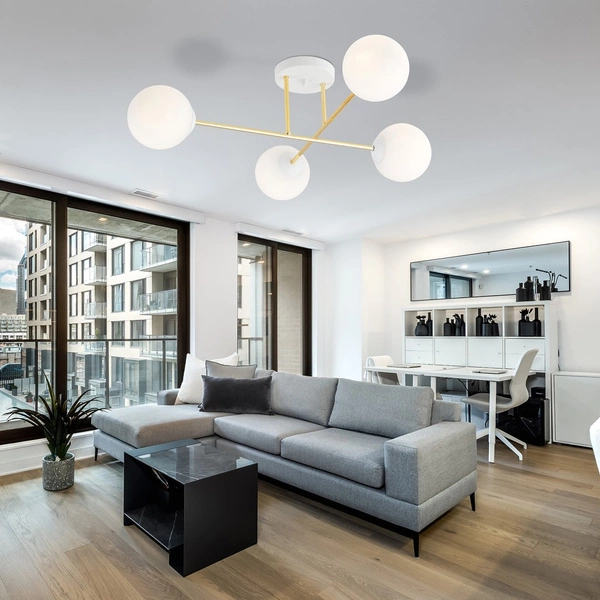 Lampa sufitowa Emibig MAGNUM 4 WH OPAL 1234/4