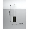 Nowoczesna lampa wisząca OTTO SL.0742 15cm czarna 1xE27