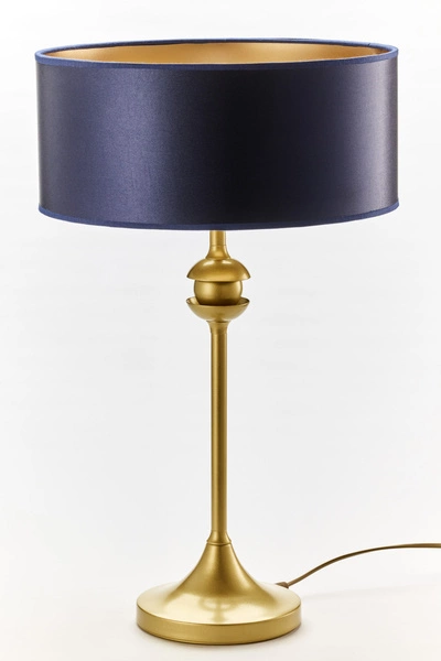 Klasyczna Lampa biurkowa KASZMIR wys. 54cm 1xE27 15W IP20 | złoty połysk