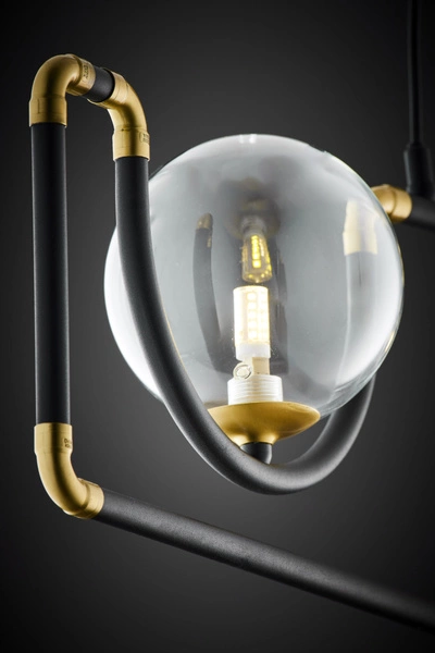 Nowoczesna Lampa wisząca HANZA wys. 30-100cm 3xG9 14W IP20 | Złoty