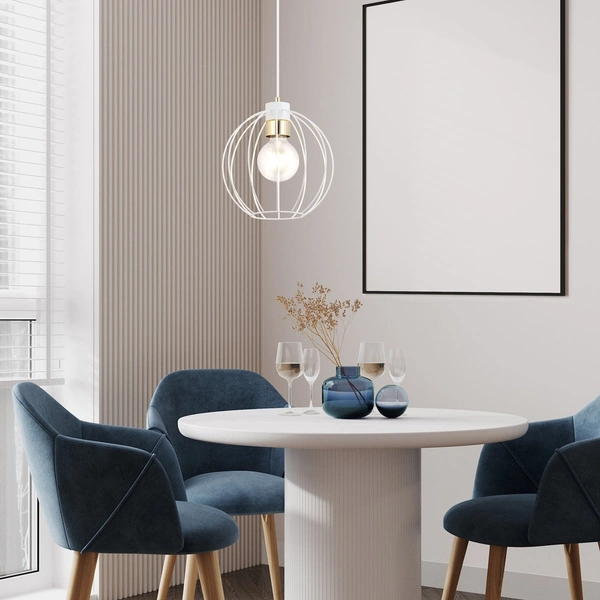 Lampa wisząca Emibig GINO 1 Biały/GOLD 1223/1