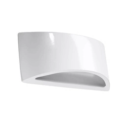 Kinkiet lakierowany ceramiczny VIXEN SL.1048, biały połysk, 1x40W G9