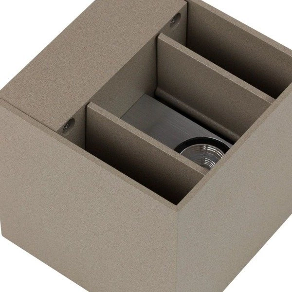 Kinkiet CUBE BRĄZOWY coffe