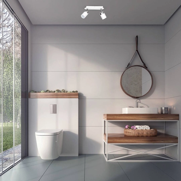 Lampa sufitowa nowoczesna reflektorek spot JOKER II biały szer. 36cm