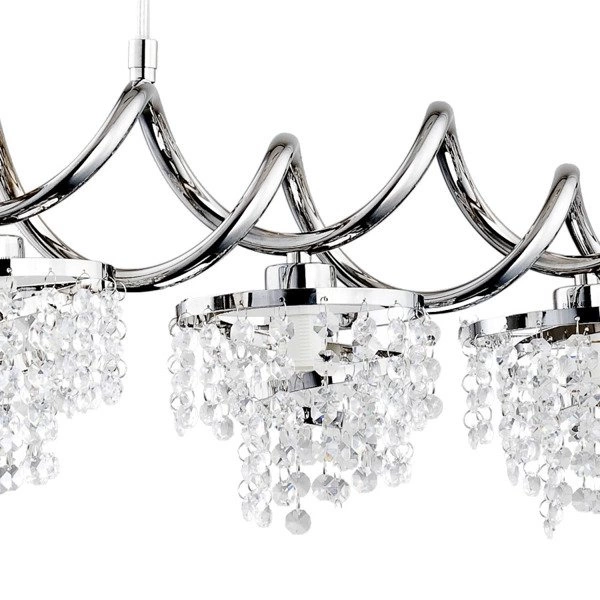 Lampa wisząca ALFA HELISA CHROM 4xE14 15cm | 60177