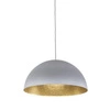 Lampa wisząca SFERA szaro - złota 35cm