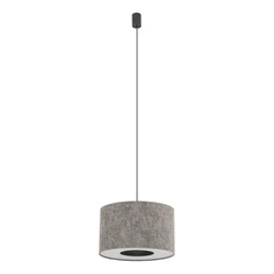 Lampa wisząca LAGO S E27 wys.130cm szer.40cm | Szary 11673