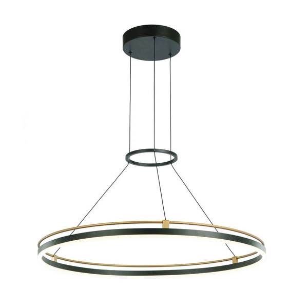 Lampa wisząca Italux Merlot PND-54638R-28W-3K-BK-GD