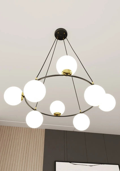 Lampa wisząca Emibig AZURA 8 BL OPAL 1295/8