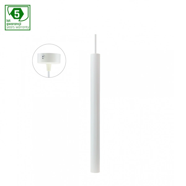 CHLOE SLIM MR11 ZWIESZANA BAZA 250V IP20 40x500+1m kabel BIAŁY regulowany kąt świecenia