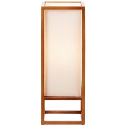 Lampa stojąca Brilliant Seaside 1x40W E27 Naturalny Drewno/Tekstylia