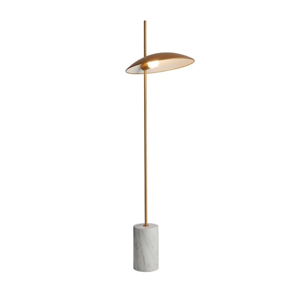 Lampa stojąca Glamour Vilai 139cm 4W LED ciepła biel 3000K | złota