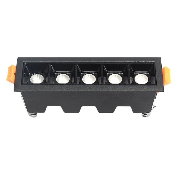 Lampa liniowa Led podtynkowa 10W 3000K czarna JDL-5T