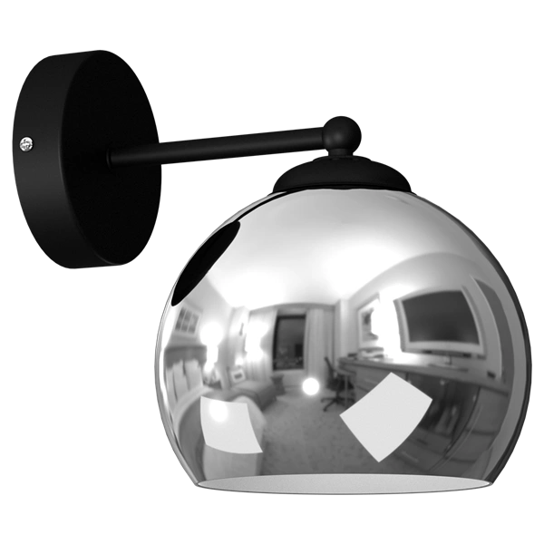 Kinkiet TORO, MLP7466, czarny/chrom, 1x40W E27