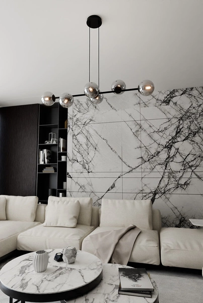 Lampa wisząca Emibig ROSSI 6 BL GRAFIT 875/6