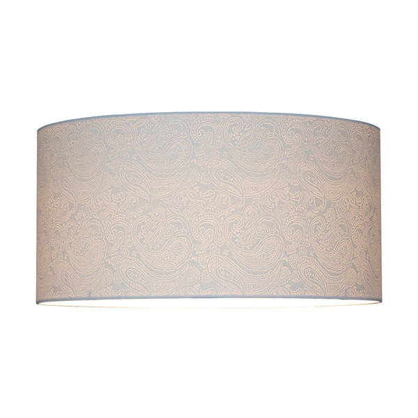 Lampa wisząca Leila 1xE27 maks. 60W chromowany metal/przezroczysty kabel PVC/wielokolorowy papier + klosz z PCV ze wzorem Paisley 3563028