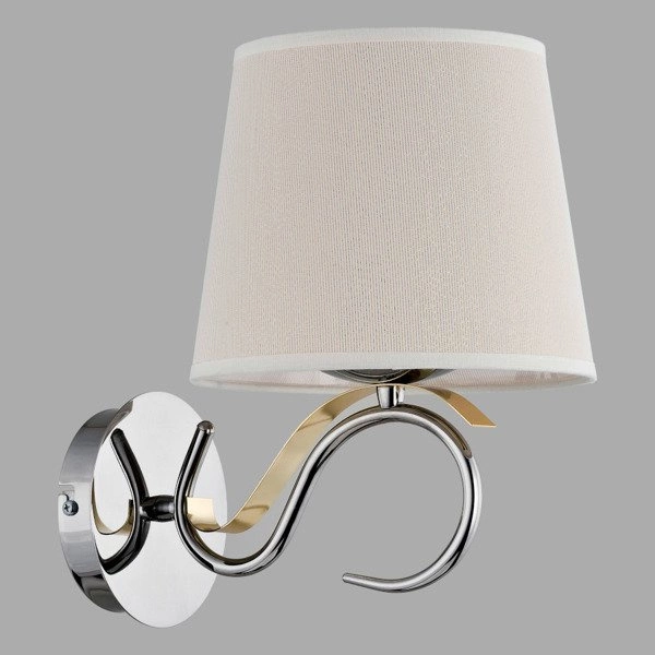 Nowoczesna lampa ścienna SANDRA I chrom śr. 26cm