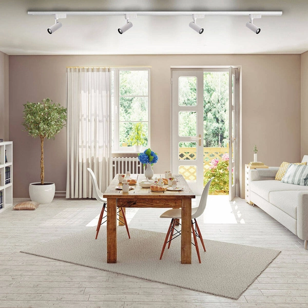 Reflektor do szynoprzewodu jednofazowego ROCCA, biały, 1x10W LED, barwa ciepła 3000K