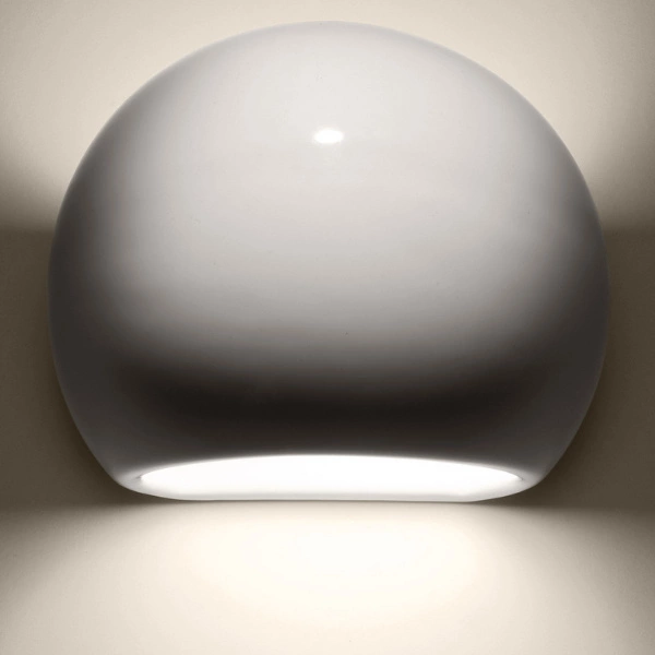 Nowoczesny Kinkiet lakierowany GLOBE biały połysk SL.1026