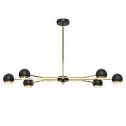 Nowoczesny Żyrandol TIANA wys. 55-85cm 6xG10 14W IP20 | Złoty