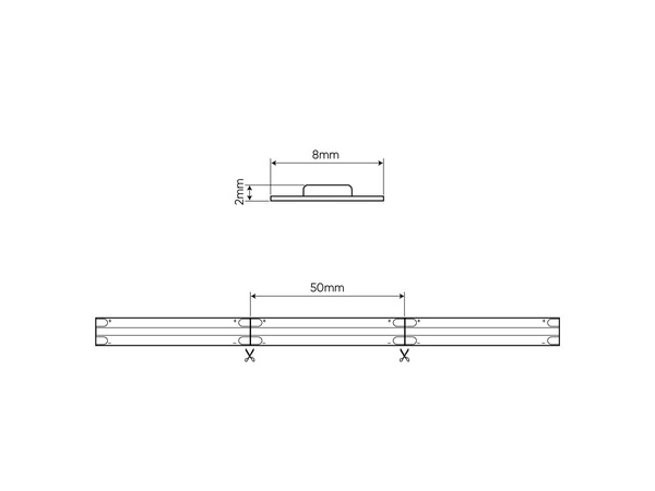 Taśma LED COB 320chip/m 24V 2700K 8W/m rolka 5m | biała ciepła