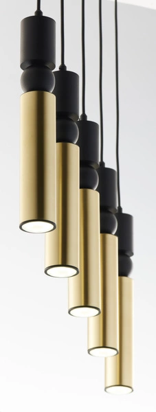 Nowoczesna Lampa wisząca ALAS wys. 120cm 5xG10 14W IP20 | Złoty