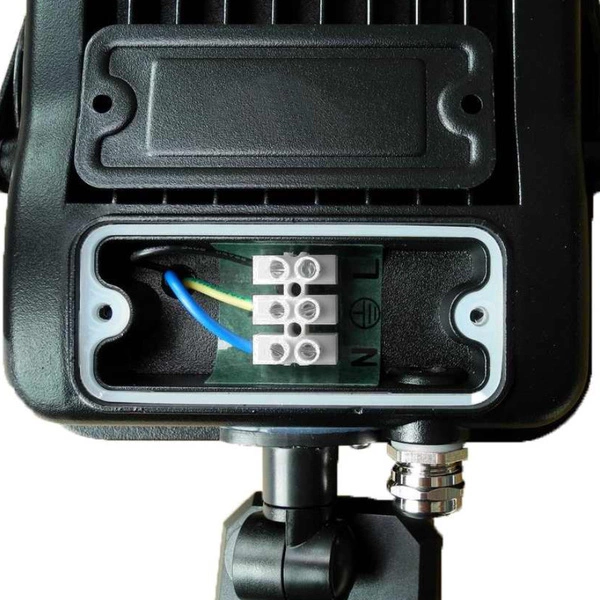 Naświetlacz LED 10W z czujnikiem ruchu PIR ALFA 6000K | czarny