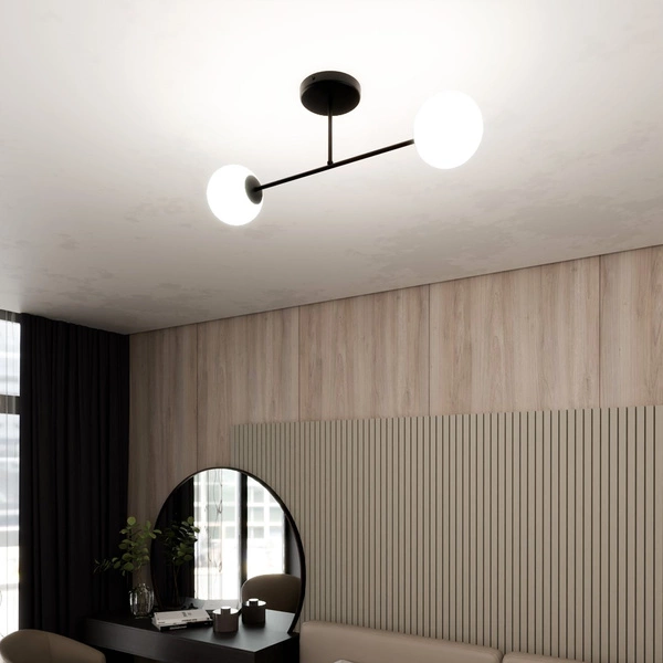 Lampa sufitowa Emibig ROMA 2 BL OPAL 1232/2