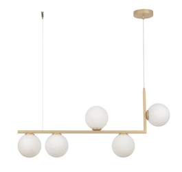 Lampa Sigma Andy 5 zwis złoty beż 33612